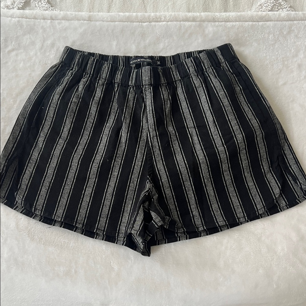 Brandy Melville High Waist Striped Shorts